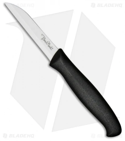 Benchmark Ceramic Paring Knife Black Rubber (3" Plain) 3 Benchmark Ceramic Paring Knife Black Rubber (3" Plain)