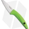 Benchmark Ceramic Paring Knife Lime Green Rubber (4" Plain) -eos || Kershaw || Spyderco Shop Benchmark Ceramic Paring lime green rubber plain BHQ 39853 er