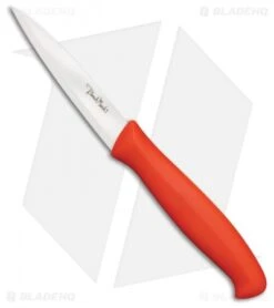 Benchmark Ceramic Tomato Knife Red Polymer (3.5" Full Serrated)