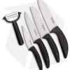 Benchmark Kitchen 5-Piece Black Ceramic Knife Set -eos || Kershaw || Spyderco Shop Benchmark Kitchen 5 Piece black ceramic set BHQ 39857 er