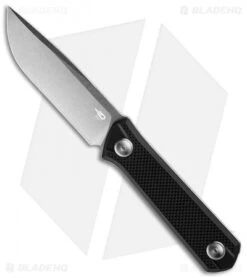 Bestech Knives Hedron Fixed Blade Knife Black G-10 (3.75" SW) BTKF02A