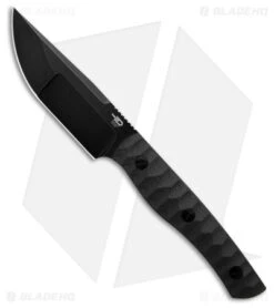 Bestech Knives Heidi Blacksmith#2 Fixed Blade Knife Carbon Fiber (3.9" Black)