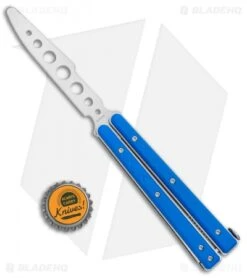 Boker Plus Mini Balisong Trainer Blue G-10 (3.25" Satin) 01BO716SOI -eos || Kershaw || Spyderco Shop Boker Plus Mini Balisong Trainer Blue G 10 Satin 01BO716SOI BHQ 99640 jr bottlecap