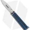 Bradley Kimura Butterfly Balisong Knife Black/Blue G-10 (3.9" Bead Blast) -eos || Kershaw || Spyderco Shop Bradley Kimura Butterfly Balisong SP Black Blue BCC905 BHQ 91944 jr