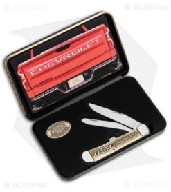 Case Cutlery Chevrolet Natural Bone Trapper Knife Gift Set -eos || Kershaw || Spyderco Shop Case Cutlery Chevrolet Trapper Gift Set BHQ 144143 jr set
