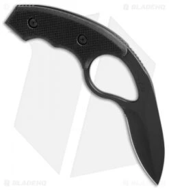 Colonel Blades LowVZ Fixed Blade Kit W/ Trainer (2.5" Black) -eos || Kershaw || Spyderco Shop Colonel Blades LowVz push dagger kit trainer black BHQ 75361 er side