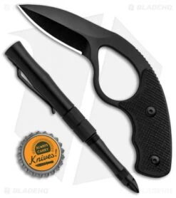 Colonel Blades NCO NoVz Fixed Blade Kit W/ Trainer & Pen (2.5" Black) -eos || Kershaw || Spyderco Shop Colonel Blades NCO NoVs Fixed Blade Kit Trainer Black BHQ 89851 jr bottlecap