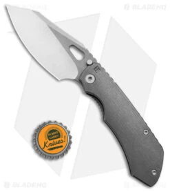 Custom Knife Factory Rotten EVO 3.0 Frame Lock Knife Gray (4" Stonewash) -eos || Kershaw || Spyderco Shop Custom Knife Factory Rotten EVO 3.0 SW TT Satin SW BHQ 177265 jr bottlecap
