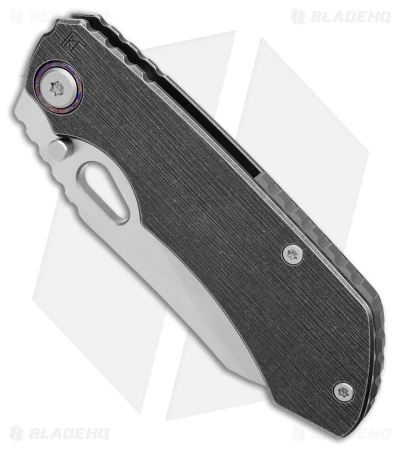 Custom Knife Factory Rotten EVO 3.0 Frame Lock Knife Black Titanium (4" Satin) 4 Custom Knife Factory Rotten EVO 3.0 Frame Lock Knife Black Titanium (4" Satin) - Image 2