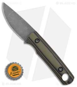 Cypress Creek Knives Copperhead Fixed Blade Knife Black/Olive G-10 (2.9" SW) -eos || Kershaw || Spyderco Shop Cypress Creek Knives Copperhead FB Olive UltreX Sure Touch 2in SW BHQ 174448 td size