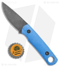 Cypress Creek Knives Copperhead Fixed Blade Knife Blue TeroTuf (2.9" SW) -eos || Kershaw || Spyderco Shop Cypress Creek Knives Copperhead Fixed Blade Blue TeroTuf Black SW BHQ 178862 jr bottlecap
