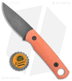 Cypress Creek Knives Copperhead Fixed Blade Knife Orange TeroTuf (2.9" SW) -eos || Kershaw || Spyderco Shop Cypress Creek Knives Copperhead Fixed Blade Orange TeroTuf Black SW BHQ 178857 jr bottlecap