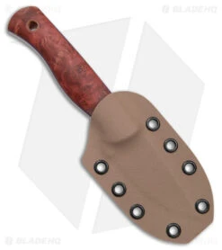 Cypress Creek Knives Woodthrush Fixed Blade Knife Dyed Maple Burl (2.9" Satin) -eos || Kershaw || Spyderco Shop Cypress Creek Knives Woodthrush Fixed Blade Dyed Maple Burl Satin BHQ 178878 jr sheath