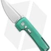 D Rocket Design Harlock Automatic Knife Green Titanium (2" Satin) -eos || Kershaw || Spyderco Shop D Rocket Design Harlock Auto Green Ti Satin BHQ 95144 jr 2