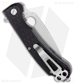 Daggerr Discover Knives Resident Liner Lock Knife Black FRN (3.5" Stonewash) -eos || Kershaw || Spyderco Shop Daggerr Discover Knives Resident Black SW RSFRNBKSW BHQ 180527 spine