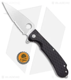 Daggerr Discover Knives Resident Liner Lock Knife Black FRN (3.5" Stonewash) -eos || Kershaw || Spyderco Shop Daggerr Discover Knives Resident Black SW RSFRNBKSWSR BHQ 180529 KC bottlecap