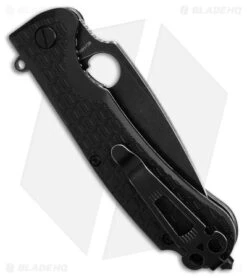 Daggerr Discover Knives Resident Liner Lock Knife Black FRN (3.5" Black) -eos || Kershaw || Spyderco Shop Daggerr Discover Knives Resident LLK Black FRN 3in Black BHQ 180528 td side