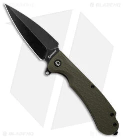 Daggerr Discover Knives Urban2 Liner Lock Knife Olive FRN (3.5" Black)