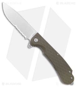 Daggerr Discover Knives Wocket Liner Lock Knife Olive FRN (3.5" Stonewash)