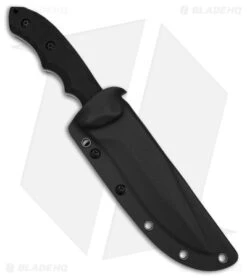 Defcon Hydra Fixed Blade Black G-10 (6" Stonewash D2) -eos || Kershaw || Spyderco Shop Defcon Hydra FB D2 BHQ 70692 td sheath