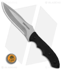 Defcon Hydra Fixed Blade Black G-10 (6" Stonewash D2) -eos || Kershaw || Spyderco Shop Defcon Hydra FB D2 BHQ 70692 td size