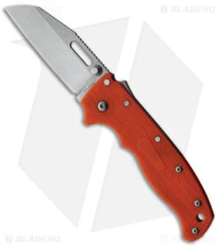 Demko AD 20.5 Sheepsfoot Shark Lock Knife Orange Grivory (3" Stonewash)