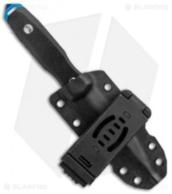 EOS Mini Thresher Fixed Blade Knife Black (3.6" Black) W/ Custom Sheath -eos || Kershaw || Spyderco Shop EOS Mini Thresher Spike Fixed Blade Black Blue Sheath 1301 S BHQ 120708 jr sheath