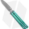 EOS Serpent Balisong Butterfly Knife Antique Green Ti (4.1" Stonewash) -eos || Kershaw || Spyderco Shop EOS Serpent Balisong Ti Antique Green BHQ 91917 jr