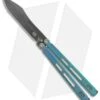 EOS Trident Balisong Butterfly Knife Antique Green Ti (4.5" Black DLC) -eos || Kershaw || Spyderco Shop EOS Trident Balisong Butterfly Antique Green Ti DLC BHQ 120716 jr