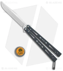 EPS Knives Wraith Butterfly Knife Ghost Black G-10 (4.6" Satin) -eos || Kershaw || Spyderco Shop EPS Knives Butterfly Wraith Ghost Black G 10 Satin BHQ 134709 jr bottlecap