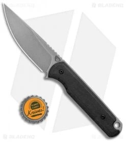 Ferrum Forge Pro Series Lackey Fixed Blade Knife Black G-10 (2.8" Stonewash) -eos || Kershaw || Spyderco Shop Ferrum Forge Pro Series Lackey Black G 10 Acid SW BHQ 100466 jr bottlecap