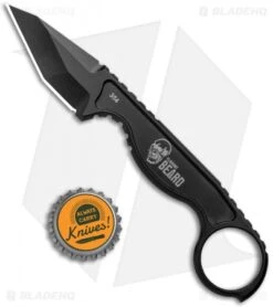 Flagrant Beard Havoc Neck Knife Black (2.5" Black) -eos || Kershaw || Spyderco Shop Flagrant Beard Havoc Neck Knife Blackout BHQ 90105 jr bottlecap