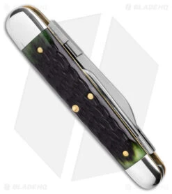 GEC Tidioute Cutlery Shaffer Farm Whittler Mint Chocolate Jigged Bone (2" Satin) -eos || Kershaw || Spyderco Shop GEC Tidioute Cutlery Shaffer Farm Whittler Mint Chocolate Jigged Bone BHQ 174770 td side