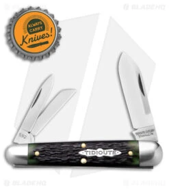 GEC Tidioute Cutlery Shaffer Farm Whittler Mint Chocolate Jigged Bone (2" Satin) -eos || Kershaw || Spyderco Shop GEC Tidioute Cutlery Shaffer Farm Whittler Mint Chocolate Jigged Bone BHQ 174770 td size