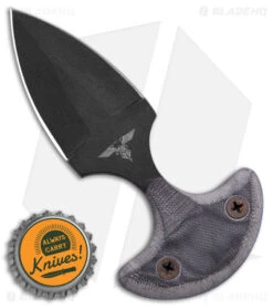 GTI Push Dagger Knife Gray Micarta (2.6" Black) -eos || Kershaw || Spyderco Shop GTI Push Dagger Gray Micarta Black BHQ 158120 jr bottlecap