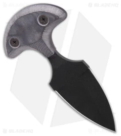 GTI Push Dagger Knife Gray Micarta (2.6" Black) -eos || Kershaw || Spyderco Shop GTI Push Dagger Gray Micarta Black BHQ 158120 jr spine
