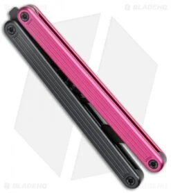 Glidr Arctic Series Butterfly Trainer Knife Dark Rose (4.25" Black) -eos || Kershaw || Spyderco Shop Glidr Arctic Series Butterfly Trainer Dark Rose Black BHQ 124876 jr side