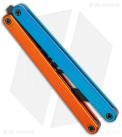 Glidr Arctic Butterfly Trainer Knife Fire & Ice (4.25" Black) -eos || Kershaw || Spyderco Shop Glidr Arctic Series Butterfly Trainer Fire and Ice Black BHQ 124872 jr side