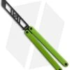 Glidr Arctic Butterfly Trainer Knife Lime Green (4.25" Black) -eos || Kershaw || Spyderco Shop Glidr Arctic Series Butterfly Trainer Lime Green Black BHQ 124879 jr
