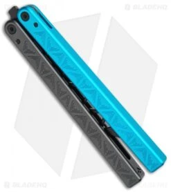 Glidr Original 3 Carbon Series Butterfly Trainer Black/Blue (4.25" Black) -eos || Kershaw || Spyderco Shop Glidr Original 2 Carbon Series Butterfly Trainer Black Blue Black BHQ 104169 jr side