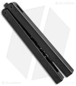 Glidr Original 2 Carbon Series Butterfly Trainer Onyx Black (4.25" Black) -eos || Kershaw || Spyderco Shop Glidr Original 2 Carbon Series Butterfly Trainer Onyx Black Black BHQ 104160 jr side