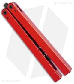 Glidr Original 2 Carbon Series Butterfly Trainer Ruby Red (4.25" Black) -eos || Kershaw || Spyderco Shop Glidr Original 2 Carbon Series Butterfly Trainer Ruby Red Black BHQ 104154 jr side