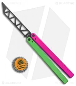 Glidr Original 2 Carbon Series Butterfly Trainer Watermelon (4.25" Black) -eos || Kershaw || Spyderco Shop Glidr Original 2 Carbon Series Butterfly Trainer Watermelon Black BHQ 104167 jr bottlecap