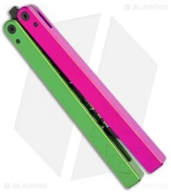 Glidr Original 2 Carbon Series Butterfly Trainer Watermelon (4.25" Black) -eos || Kershaw || Spyderco Shop Glidr Original 2 Carbon Series Butterfly Trainer Watermelon Black BHQ 104167 jr side