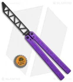 Glidr Original 4 Carbon Series Butterfly Trainer Dragon Purple (4.25" Black) -eos || Kershaw || Spyderco Shop Glidr Original 3 Carbon Series Butterfly Trainer Dragon Purple Black BHQ 104163 jr bottlecap