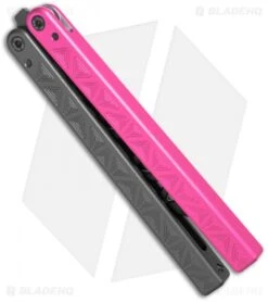 Glidr Original 4 Carbon Series Butterfly Trainer Dark Rose (4.25" Black) -eos || Kershaw || Spyderco Shop Glidr Original 4 Carbon Series Butterfly Trainer Dark Rose Black BHQ 123080 jr side