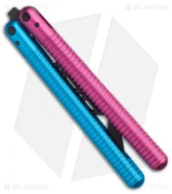 Glidr SAHARA Series Butterfly Trainer Cotton Candy (4.25" Black) -eos || Kershaw || Spyderco Shop Glidr SAHARA Series Butterfly Trainer Cotton Candy 4.25 Black BHQ 117293 LS Side