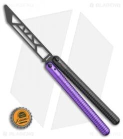 Glidr SAHARA Series Butterfly Trainer Purple Rain (4.25" Black) -eos || Kershaw || Spyderco Shop Glidr SAHARA Series Butterfly Trainer PURPLE RAIN 4.25 Black BHQ 117301 LS Bottlecap