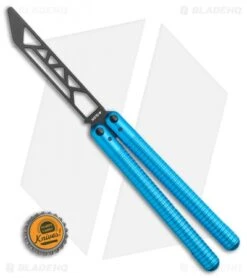 Glidr SAHARA Series Butterfly Trainer Sky Blue (4.25" Black) -eos || Kershaw || Spyderco Shop Glidr SAHARA Series Butterfly Trainer Sky Blue 4.25 Black BHQ 117295 LS Bottlecap