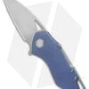 Grissom Knife And Tool Riverstone Frame Lock Knife Blue Titanium (2.5" SW) -eos || Kershaw || Spyderco Shop Grissom Knife and Tool Riverstone Frame Lock Knife Blue Ti 2.5 Satin BHQ 126384 LS